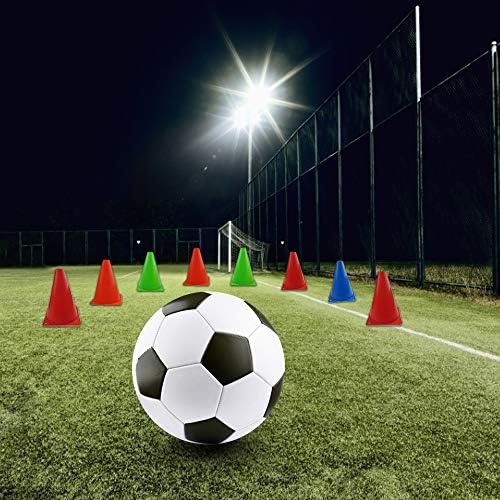 7 Inch Plastic Traffic Cones Sport Training Agility Marker Cone for Soccer, Skating, Football, Basketball, Indoor and Outdoor Games
