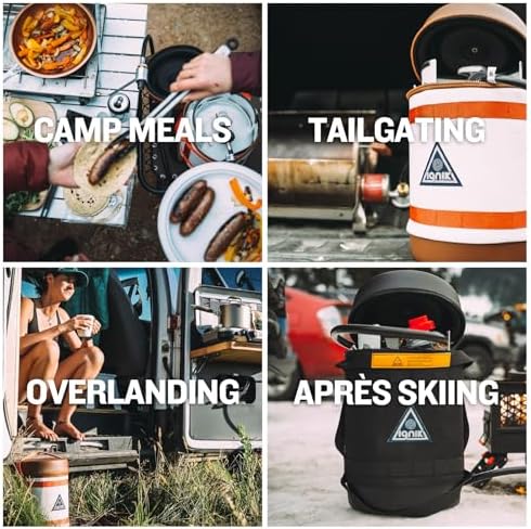 Ignik Refillable Gas Growler Deluxe 5-Pound Propane Tank with Carry Case and Adapter Hose