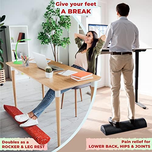 Yes4All High Density Half Round Foam Roller Support Pain Relieved, Physical Therapy, Back, Leg and Muscle Restoration, 12", 18", 24", 36"