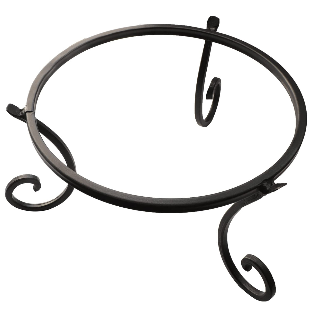Metal Gazing Ball Stand for 10 or 12 Inch Balls, Low Short Wrought Iron Gazing Globe Display Stand Garden Sphere Holder, Fade and Weather Resistant Outdoor Decoration for Homes, Yards and Gardens