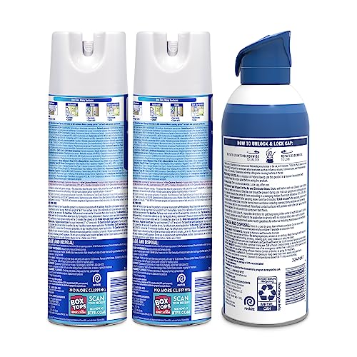 Lysol Bundle containing x2 Lysol Disinfectant Spray for Hard and Soft Surfaces, Crisp Linen, 19 Fl. Oz + Lysol Air Sanitizer Spray, For Air Sanitization and Odor Elimination, White Linen, 10 Fl. Oz