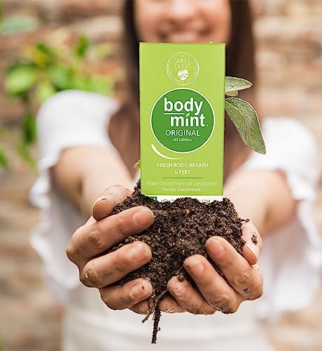 Body Mint Original | Chlorophyll Deodorizing Supplement for Full Body Freshness | Aluminum-Free Plant-Based Internal Deodorant | Fresh Underarms, Breath, Body & Feet | 50 tabs
