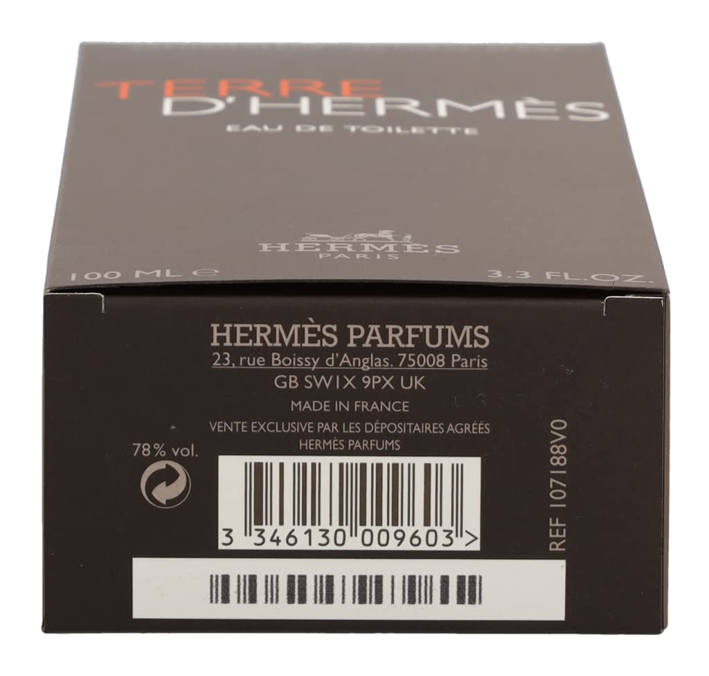 Hermes Terre D Eau De Toilette Spray for Men 3.3 oz / 100 ml