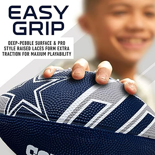Franklin Sports NFL Team Footballs - Rubber Youth Mini Footballs for All NFL Teams - Kids Junior 8.5" Football - Official NFL Licensed Footballs