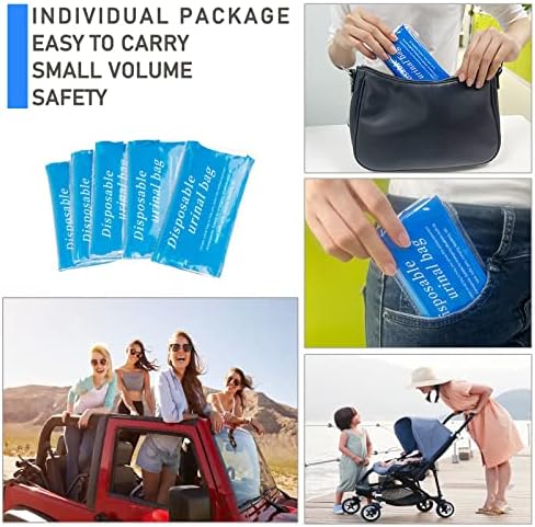 Disposable Emergency Urinal Bag, 12Pack Portable Camping Pee Bags, Travel Pee Bags, Traffic Jam Emergency Portable Urine Bag, Vomit Bags, for Men Women Kids Children Patient