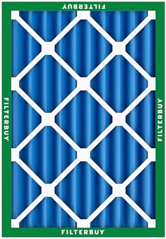 Filterbuy 20x25x4 Air Filter MERV 13 Optimal Defense (4-Pack), Pleated HVAC AC Furnace Air Filters Replacement (Actual Size: 19.50 x 24.50 x 3.63 Inches)
