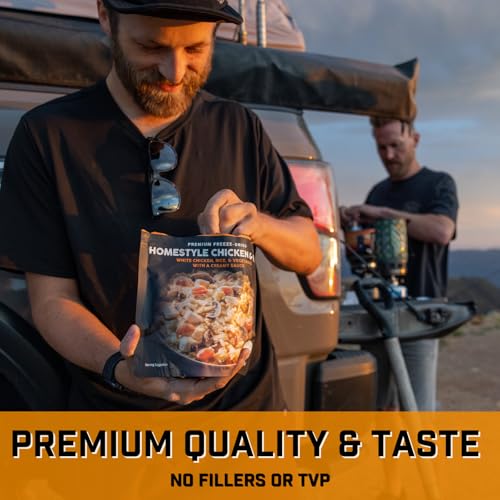 Peak Refuel Homestyle Chicken and Rice | Freeze Dried Backpacking and Camping Food | Amazing Taste | High Protein | Real Meat | Quick Prep Meals (2-Pack)