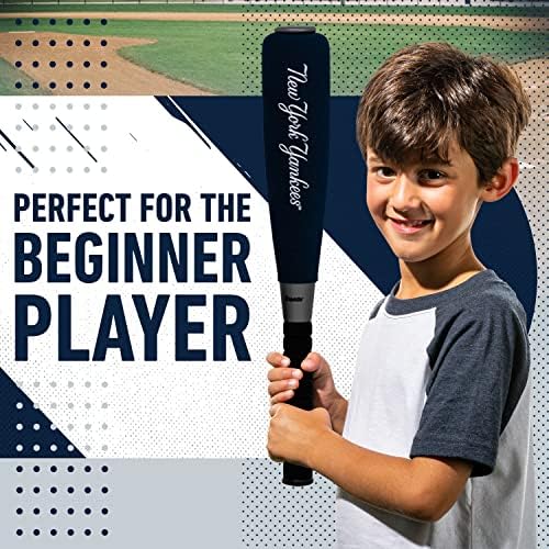 Franklin Sports MLB Jumbo Foam Baseball Bat + Ball Sets - Kids Oversize Foam Baseball Bats + Soft Baseballs - Indoor + Outdoor Youth Baseball Toy - MLB Team Baseball Bat + Ball Sets
