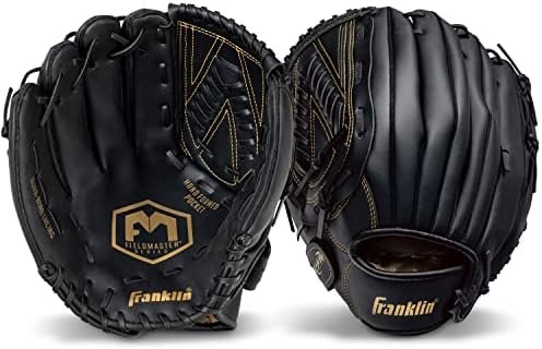 Franklin Sports Baseball + Softball Gloves - Field Master Adult + Youth Baseball + Softball Gloves - Right Hand + Left Hand Gloves - Infield + Outfield Mitts - Multiple Sizes + Colors