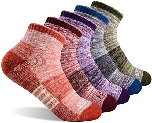 FEIDEER Hiking Walking Socks For Women, Multi-pack Outdoor Recreation Socks Moisture Wicking Crew Socks