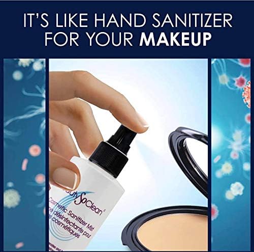 Beautysoclean Cosmetic Sanitizer Mist - (8.0 oz.) Makeup Sanitizing Spray for Powder-based Makeup Palettes & Pressed Cream Foundations, Bronzers, Concealers, Blushes, Eyeshadows.