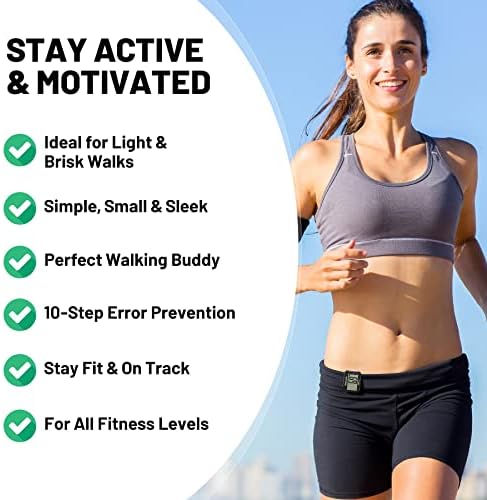 3D Pedometer for Walking, Simple Step Counter with Large Digital Display, Step Tracker with Removable Clip Lanyard, Accurately Track Steps for Men Women Kids Adults Seniors