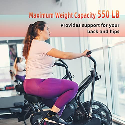 Oversized Bike Seat for Peloton Bike & Bike+, Comfort Seat Cushion Compatible with Peloton, Road or Exercise Bikes, Bicycle Wide Saddle Replacement for Men & Women, Accessories for Peloton