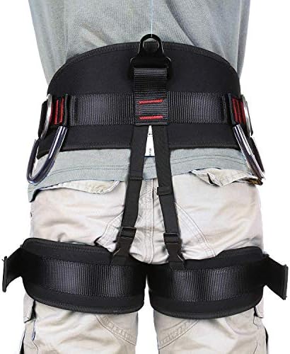 Adjustable Thickness Climbing Harness Half Body Harnesses for Fire Rescuing Caving Rock Climbing Rappelling Tree Protect Waist Safety Belts