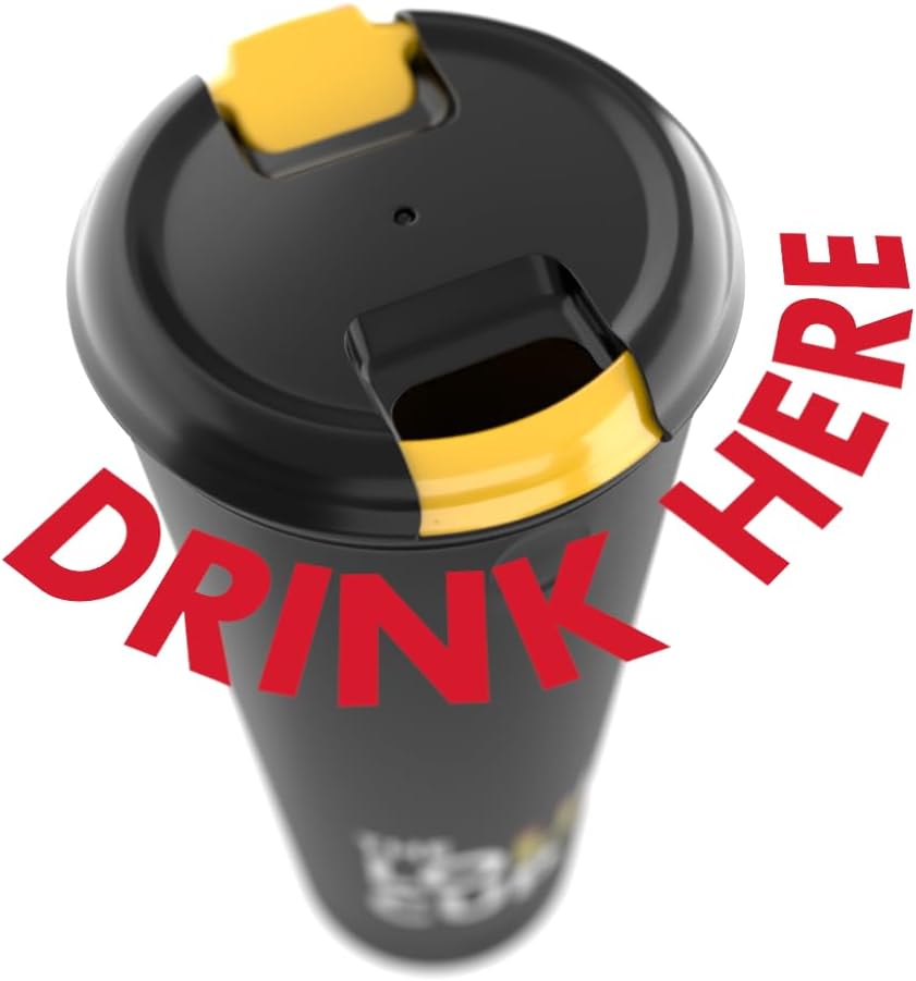 The LoudCup Tumbler + Stadium Horn - Insulated Cup Reusable Water Bottle Coffee Travel Mug - Worlds Loudest Cup for Game Day