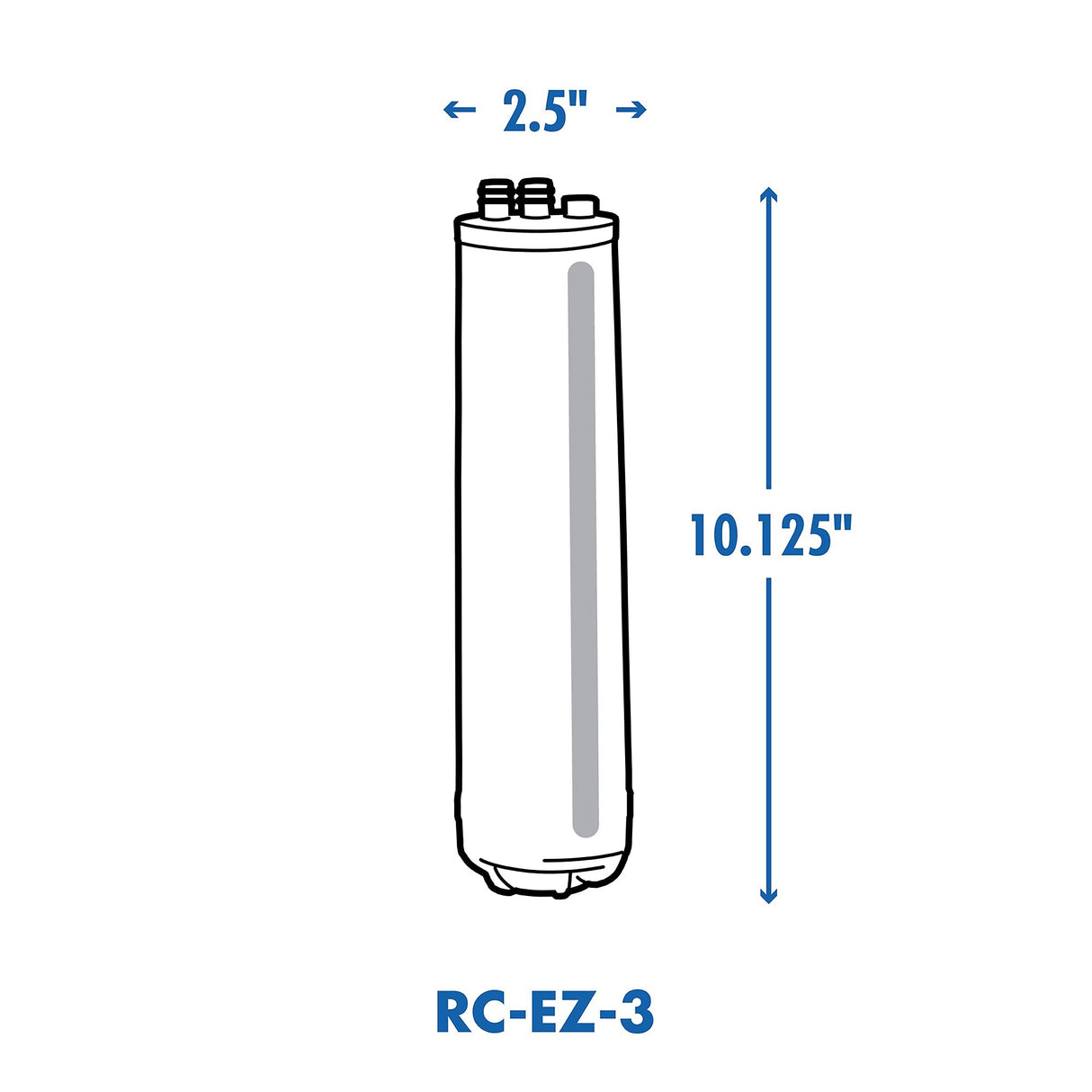 Culligan RC-EZ-3 Easy Change Advanced Water Filtration Replacement Cartridge, 500 Gallons, (Pack of 1)