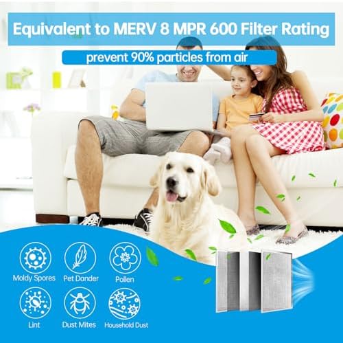 UBeesize 20x30x1 Reusable Electrostatic Air Filter HVAC AC Furnace Filter,MERV 8,Washable, Lasts a Lifetime,Permanent Air Filter,Breathe Fresher,Home And Office(Actual Size:19.5x29.65x0.82 Inch)