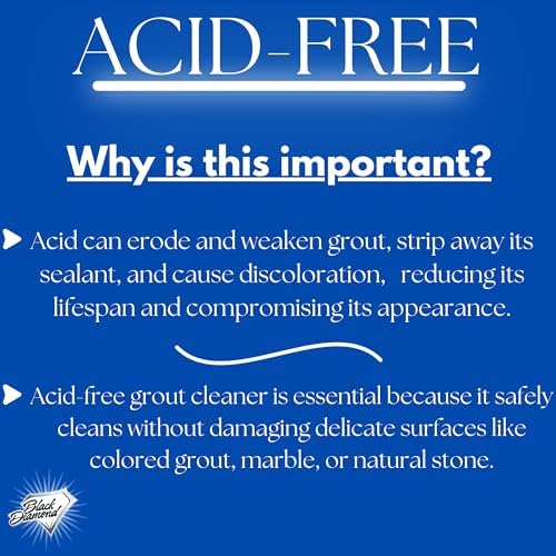 Ultimate Grout Cleaner for Tile Floors Blasts Away Years of Dirt and Grime. Heavy Duty Spray Cleaning Solution. Safe for Colored Grout and Natural Stone. Professional Results 2-QTS W Brush