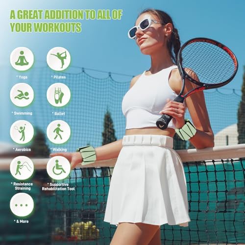 Wrist Ankle Weights Set of 2(1 lb/2 lbs Each) Adjustable Weights Training Intensity for Strength Training Walking Running Yoga Pilates Jogging for Women Men