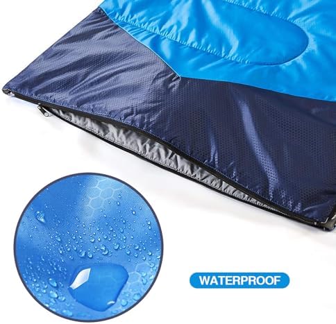 oaskys Camping Sleeping Bag - 3 Season Warm & Cool Weather - Summer Spring Fall Lightweight Waterproof for Adults Kids - Camping Gear Equipment, Traveling, and Outdoors