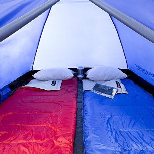 2-Person Tent – Water-Resistant Dome Tent with Removable Rain Fly and Carry Bag for Camping, Backpacking, Hiking, and Festivals by Wakeman (Blue)