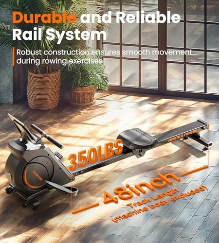YOSUDA Magnetic/Water Rowing Machine 350 LB Weight Capacity - Foldable Rower for Home Use with Bluetooth, App Supported, Tablet Holder and Comfortable Seat Cushion