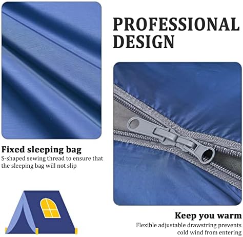 ECOOPRO Warm Weather Sleeping Bag - Portable, Waterproof, Compact Lightweight, Comfort with Compression Sack - Great for Outdoor Camping, Backpacking & Hiking-83 L x 30" W Fits Adults