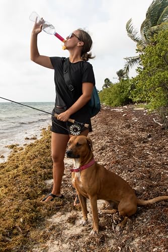 LifeStraw Peak Series – Solo Personal Water Filter for Hiking, Camping, Travel, Survival and Emergency preparedness. Removes Bacteria, parasites and microplastics, Pink Lemonade