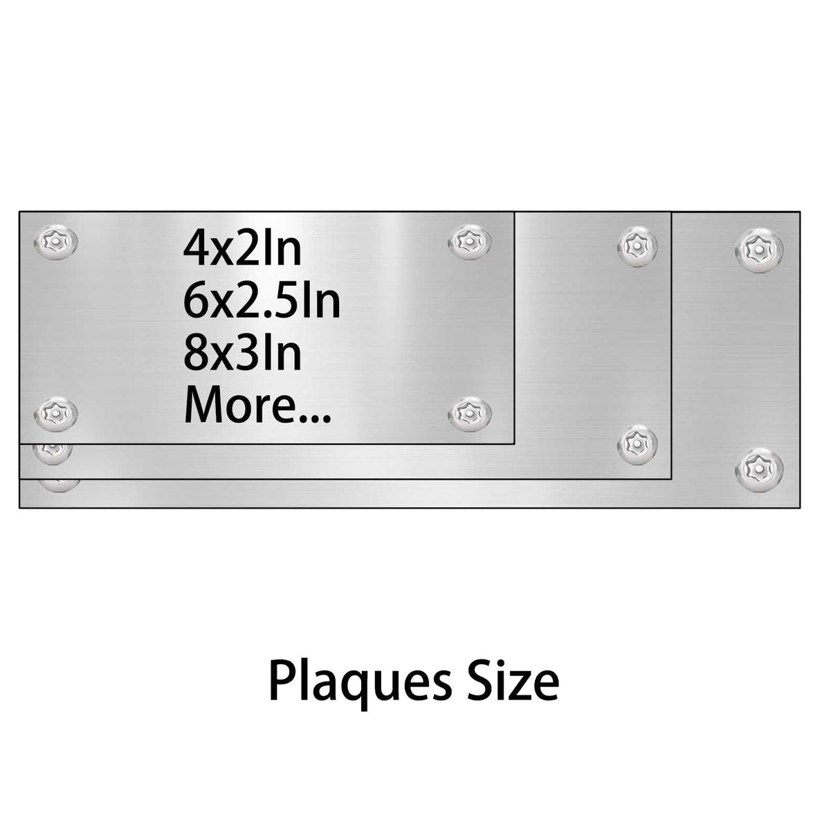 signxuni Custom Bench Plaques - Memorial Plaques for Outdoors 6 x 2.5 Inch