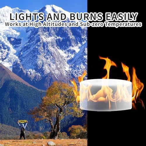 Solid Fuel Tablets Fire Starter for Fireplace, for Indoor and Outdoor use, for Campfires, BBQ, Fire Starters for Grill and Wood Stove - Firelighters