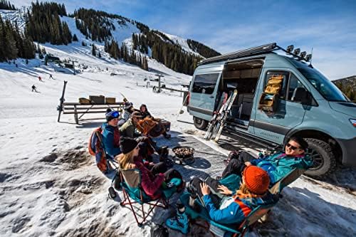 Kelty Low Loveseat Double 2 Person Camping Chair, Two Person Foldable Seat for Festivals, Concerts, Tailgates, Beach Days, Low Seat Height