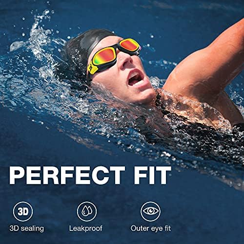 ZIONOR G1 Polarized Swimming Goggles for Unisex Adult Women Anti Fog 100% Anti UV Diving Goggles