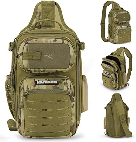 KastKing BlowBak Tactical Fishing Sling Tackle Bag - Lightweight Fishing Backpack - Storage for Gear and Equipment - Gift for Men