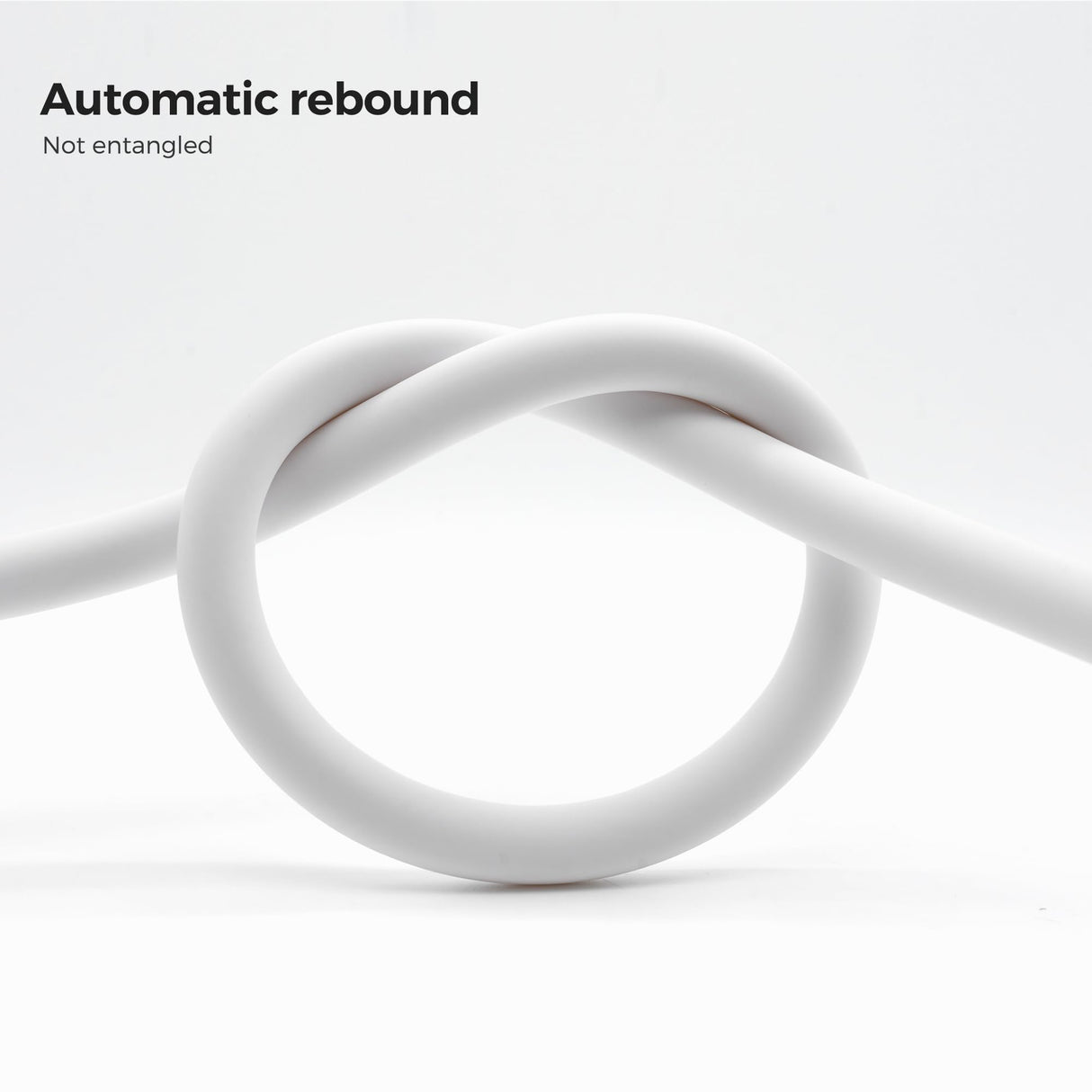 Vancoco PVC Smooth Shower Hose Flexible Anti-Twist 1.5M / 59 Inch with Brass Connections Universal Shower Head Hose Leak Proof White