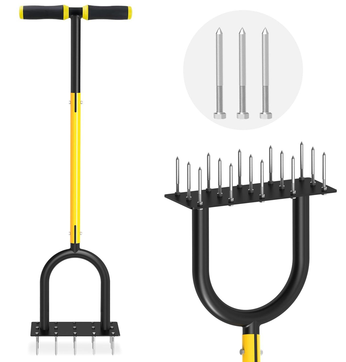 Coopvivi Lawn Aerator Tool - Grass & Soil Aerator for Lawn & Yard Care