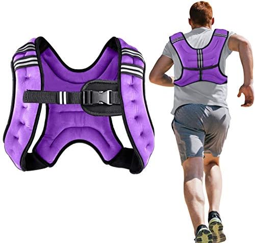 Weighted Vest Weight Vest for Men Women Kids Weights Included, Body Weight Vests Adjustable for Running, Training Workout, Jogging, Walking