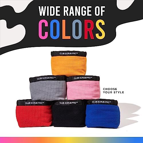 Golf Club and Golf Ball Cleaning Bag, Waterproof Clean Face Technology Liner, Detachable Clip, Machine Washable, Cleans Club Grooves, Dry Exterior (Neoprene or Microfiber Option Available)