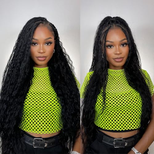 AIVICO Super Wave Bulk Human Hair 100% Unprocessed Brazilian Virgin Human Hair Extensions Bundles for Braiding Hair Wet and Wave Micro Human Hair(1Pack-4PCS, 18inch Natural Black)