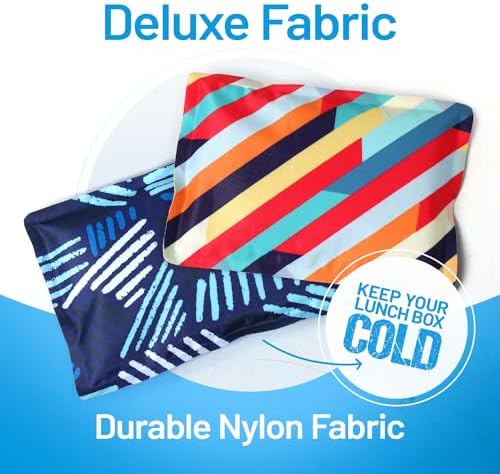 Everlasting Ice RX Reusable Ice Packs for Lunch Boxes & Coolers (4 Pack) Flexible, Long-Lasting, BPA Free, Versatile Soft Ice Pack for Insulated Bags, Picnic, Travel, and More