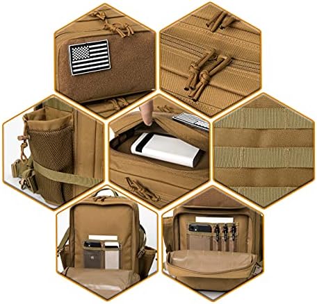 QT&QY 25L/35L/45L Military Tactical Backpack For Men Molle Daypack 3 Day Bug Out Bag Hiking Rucksack With Bottle Holder