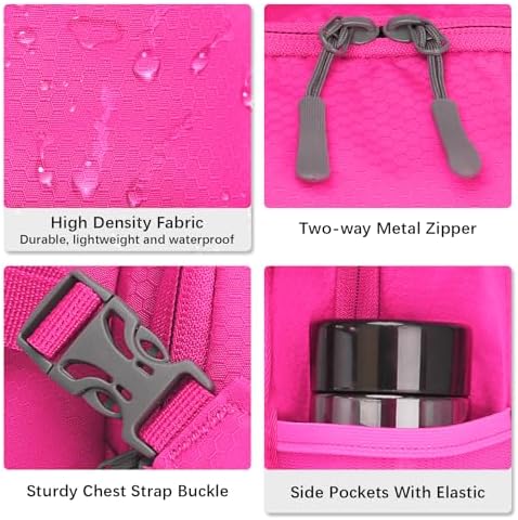 Hydration Backpack,Lightweight Hiking Backpack with 2L Water Bladder,Water Backpack for Biking, Running, Festival