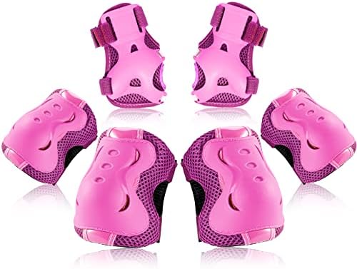 BOSONER Kids/Youth Knee Pad Elbow Pads Guards Protective Gear Set for Roller Skates Cycling BMX Bike Skateboard Inline Skatings Scooter Riding Sports