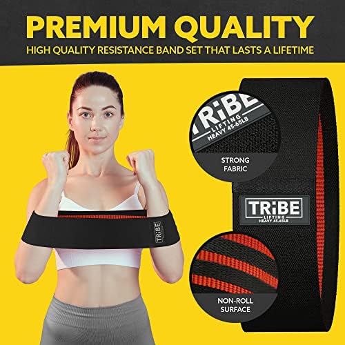 Fabric Resistance Bands for Legs - Workout Bands Resistance Bands for Men and Women - Booty Bands for Working Out - Exercise Bands Resistance Bands Set - Elastic Bands for Exercise
