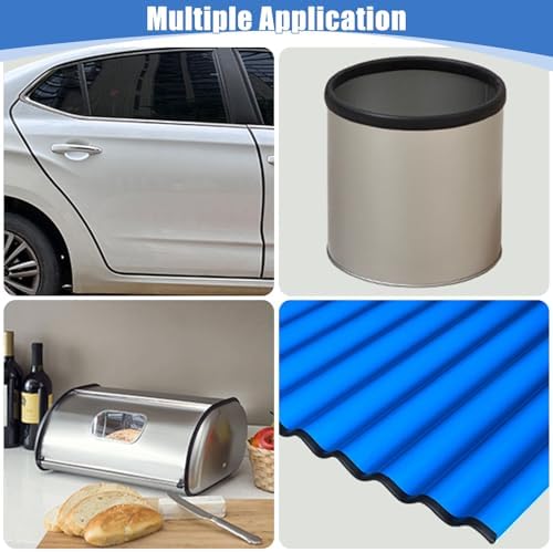 Rubber Edge Trim, Self-Adhesive Rubber Edge Trim, Edge Protector for Sheet Metal, EPDM Material, Fit 1/16"(1.6mm), Length 20Ft, Black Color,