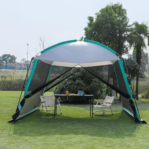 Screen House Room 11x11 Ft Mesh Net Tent Canopy Shelter Gazebo, Easy Setup & Waterproof & Sunshade, Suitable for Camping Trip, Backyard, Beach, Picnic