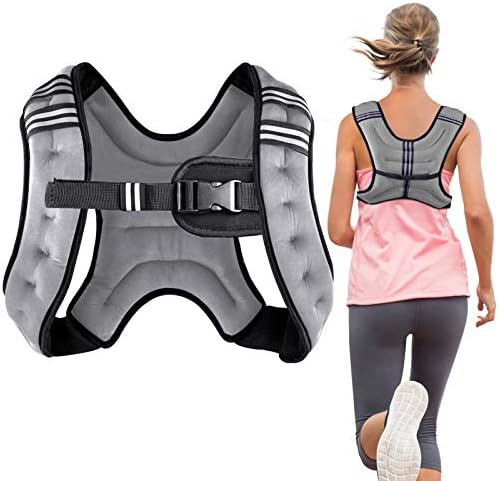 Weighted Vest Weight Vest for Men Women Kids Weights Included, Body Weight Vests Adjustable for Running, Training Workout, Jogging, Walking