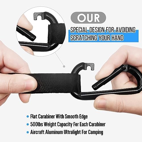 Grassman Camping Hammock Double & Single Portable Hammock with Tree Straps, Lightweight Nylon Parachute Hammocks Camping Accessories Gear for Indoor Outdoor Backpacking, Travel, Hiking, Beach