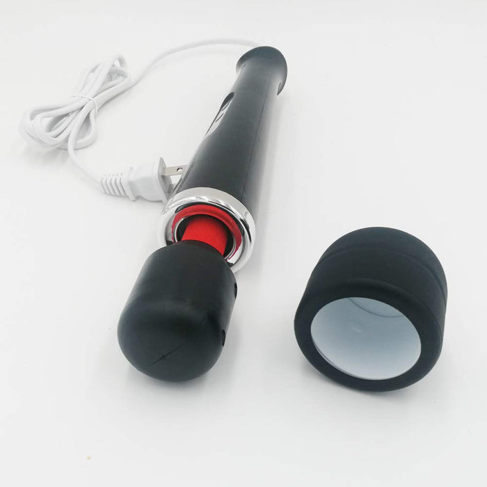 AEVEONE Powerful Handheld Electric Back Wand Massager, Strong Personal Vibration Massage for Sports Recovery, Muscle Aches, Body Pain (Black-US)