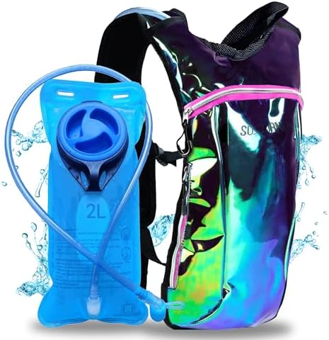 Sojourner Rave Hydration Pack - Hydration Backpack - Hydropack with 2L Bladder - Water Backpack for Festivals, Hiking, Running, Biking and More