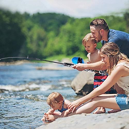 ODDSPRO Kids Fishing Pole Pink, Portable Telescopic Fishing Rod and Reel Combo Kit - with Spincast Fishing Reel Tackle Box for Girls, Youth